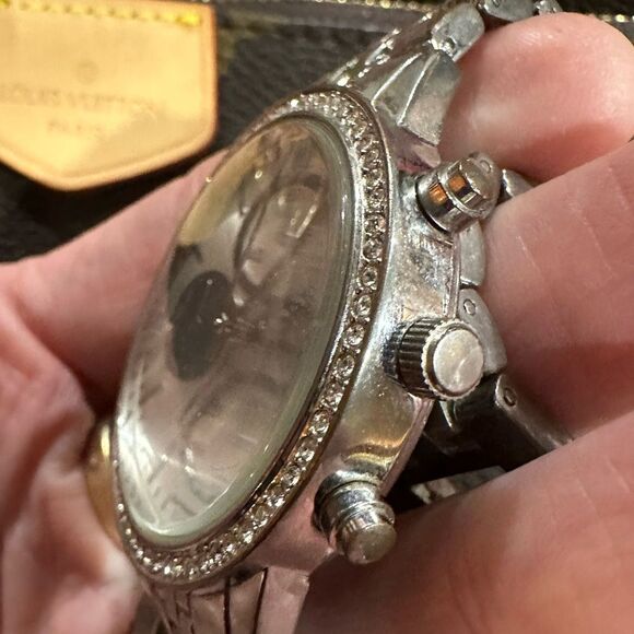 BKE Buckle Ladies Silver Watch with Crystal Accents - Picture 9 of 12